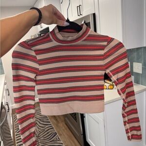 Striped Cropped Sweater